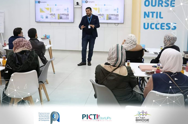 PICTI organized a visit to the Palestinian Telecommunications Company – Paltel for the trainees of the Bridge Project